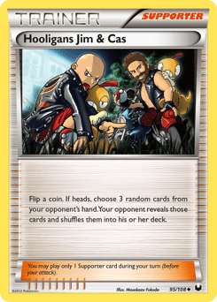 Hooligans Jim & Cas card art