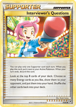 Interviewer’s Questions card art