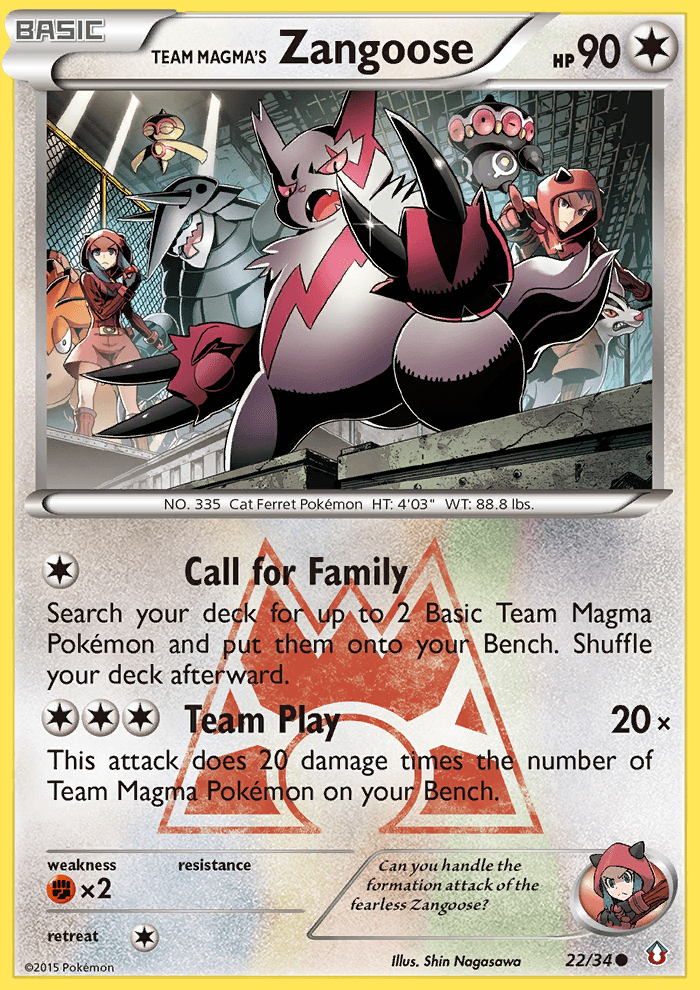 Team Magma’s Zangoose