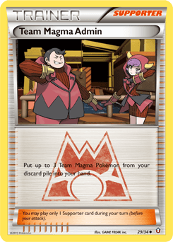 Team Magma Admin card art