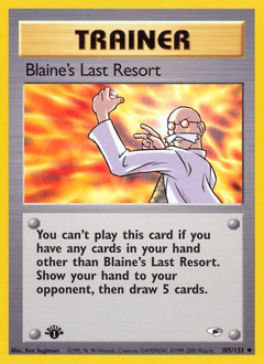 Blaine’s Last Resort card art