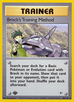 Brock’s Training Method card art