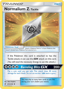 Normalium Z: Tackle card art