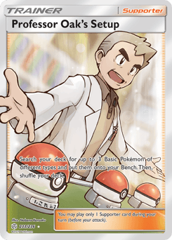 Professor Oak’s Setup card art