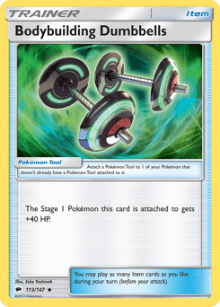 Bodybuilding Dumbbells card art