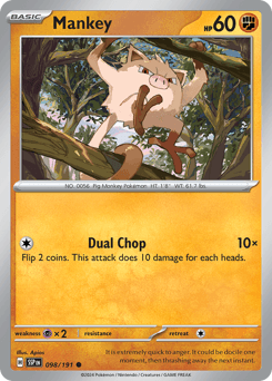 Mankey card art