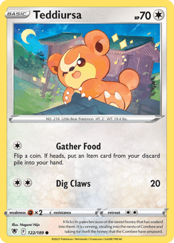 Teddiursa card art