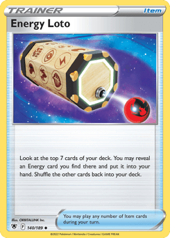 Energy Loto card art