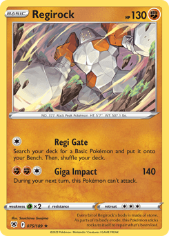 Regirock card art