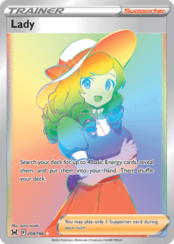 Lady card art