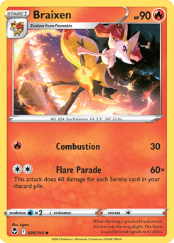 Braixen card art