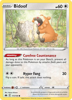 Bidoof card art