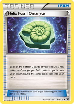 Helix Fossil Omanyte card art