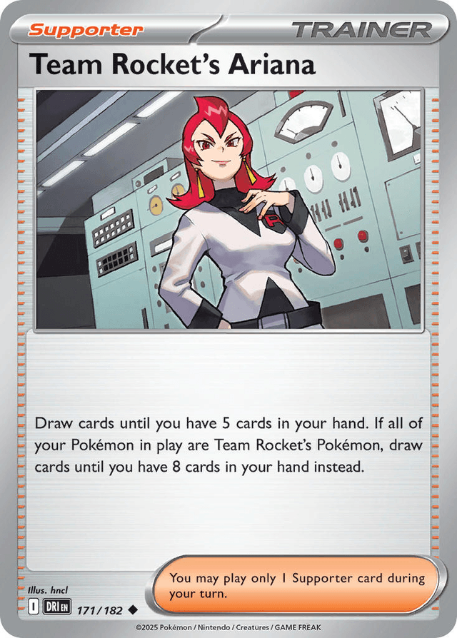 Team Rocket’s Ariana card art
