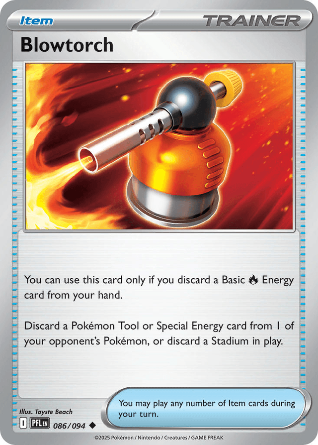 Blowtorch card art