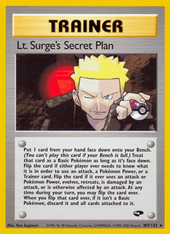 Lt. Surge’s Secret Plan