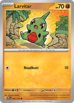Larvitar card art