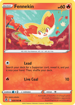 Fennekin card art